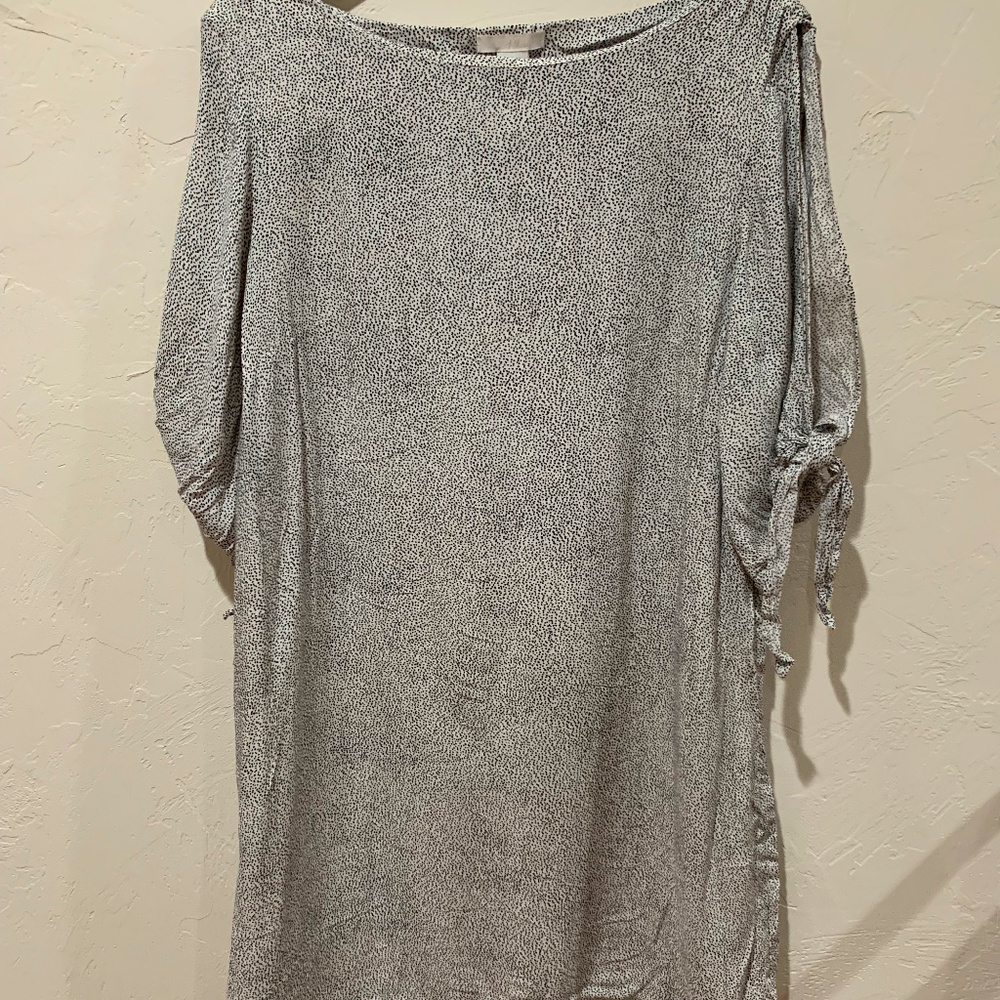 Dalmatian Print Dress With Open Shoulders